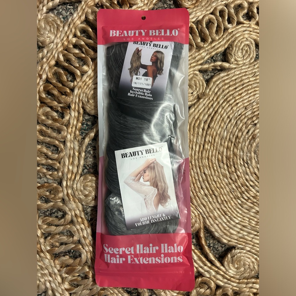 Beauty Bello halo grey extensions